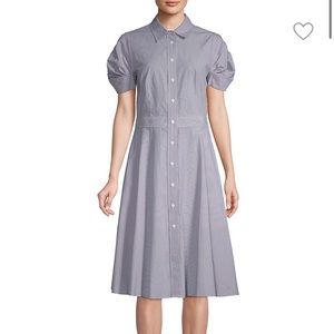NWT! Donna Karan New York cotton shirt dress. 12